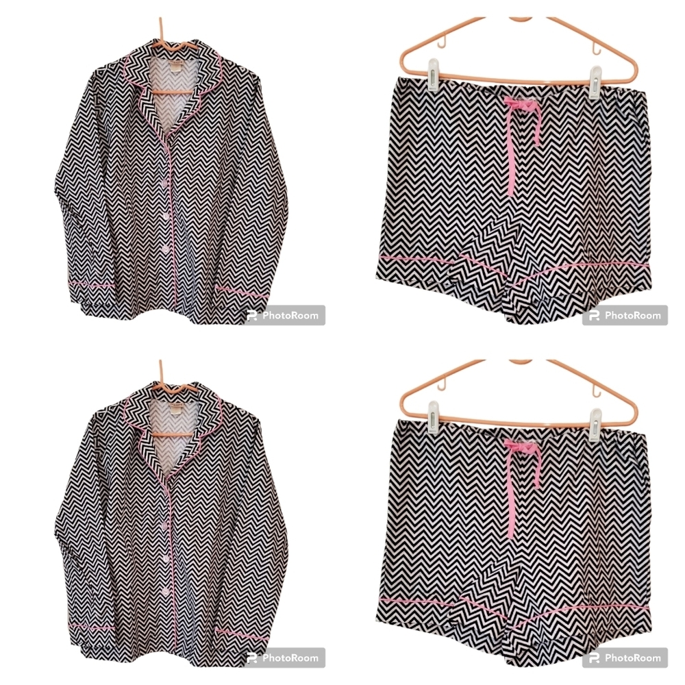BEDHEAD Chevron Print Pajamas Size Large Zig Zag